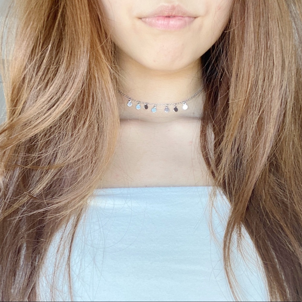 brandy silver choker